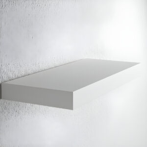 Prateleira Suporte Embutido 60x25x4cm Branca Conceito
