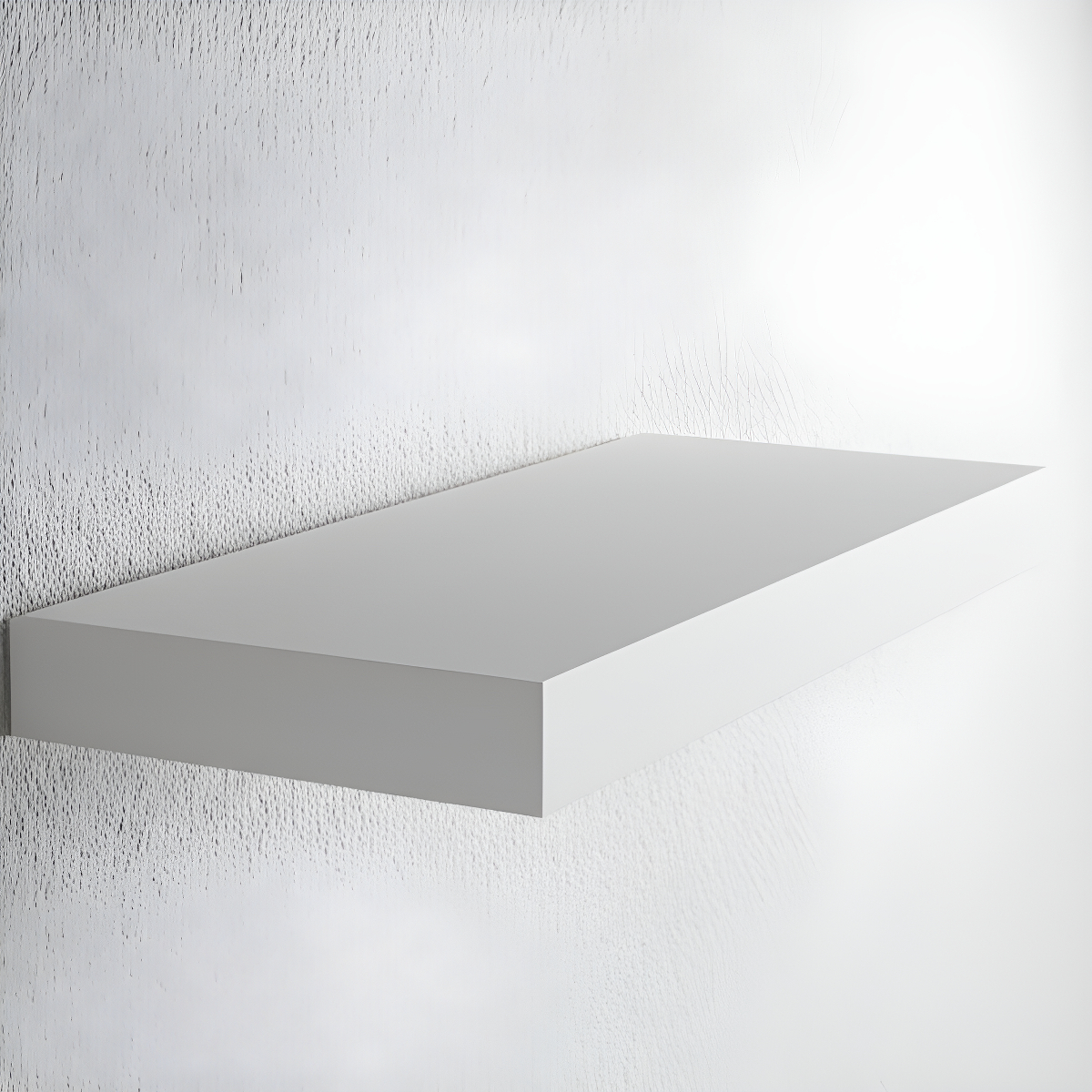 Prateleira Suporte Embutido 60x25x4cm Branca Conceito